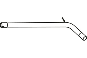 Intermediate pipe in the group Exhaust parts / Exhaust muffler & kits at  Professional Parts Sweden AB (P57004)