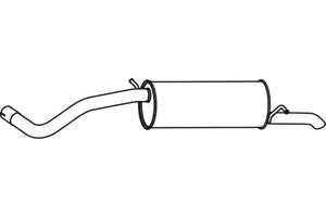 Rear muffler in the group Exhaust parts / Exhaust muffler & kits at  Professional Parts Sweden AB (P57007)