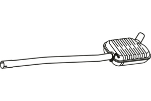 Intermediate muffler in the group Exhaust parts / Exhaust muffler & kits at  Professional Parts Sweden AB (P57012)