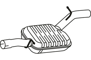 Intermediate muffler in the group  at  Professional Parts Sweden AB (P57017)