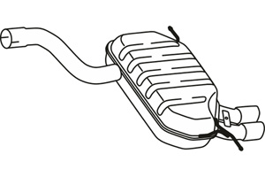 Rear muffler in the group  at  Professional Parts Sweden AB (P57018)