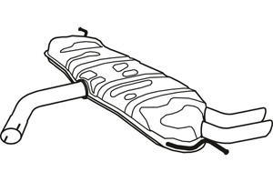 Rear muffler in the group  at  Professional Parts Sweden AB (P57024)