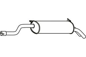 Rear muffler in the group Exhaust parts / Exhaust muffler & kits at  Professional Parts Sweden AB (P57042)