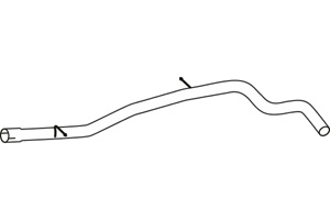 Intermediate pipe in the group Exhaust parts / Exhaust muffler & kits at  Professional Parts Sweden AB (P57043)