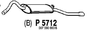 Rear muffler in the group  at  Professional Parts Sweden AB (P5712)