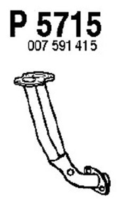 Front pipe in the group  at  Professional Parts Sweden AB (P5715)