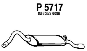 Rear muffler in the group  at  Professional Parts Sweden AB (P5717)