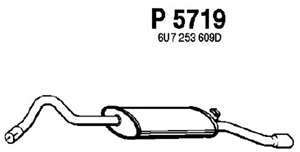 Rear muffler in the group  at  Professional Parts Sweden AB (P5719)