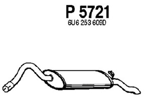Rear muffler in the group  at  Professional Parts Sweden AB (P5721)