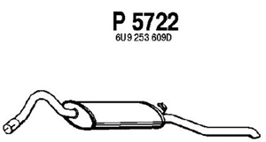 Rear muffler in the group  at  Professional Parts Sweden AB (P5722)