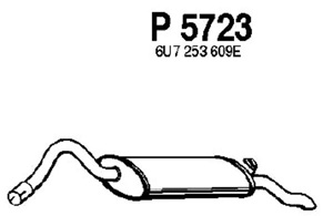 Rear muffler in the group  at  Professional Parts Sweden AB (P5723)