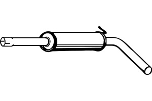 Intermediate muffler in the group  at  Professional Parts Sweden AB (P5735)