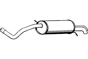 Rear muffler in the group  at  Professional Parts Sweden AB (P5740)