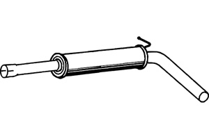 Intermediate muffler in the group  at  Professional Parts Sweden AB (P5742)