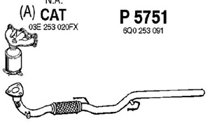 Front pipe in the group  at  Professional Parts Sweden AB (P5751)