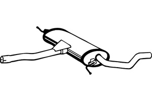 Intermediate muffler in the group  at  Professional Parts Sweden AB (P5753)