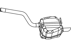 Rear muffler in the group  at  Professional Parts Sweden AB (P5760)