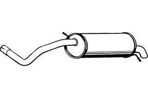 Rear muffler in the group  at  Professional Parts Sweden AB (P5766)