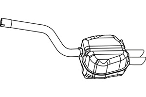 Rear muffler in the group  at  Professional Parts Sweden AB (P5778)