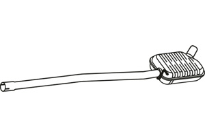 Intermediate muffler in the group Exhaust parts / Exhaust muffler & kits at  Professional Parts Sweden AB (P5792)