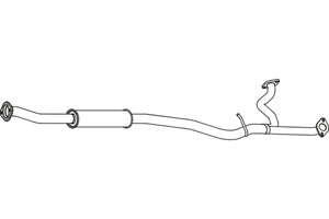 Intermediate muffler in the group  at  Professional Parts Sweden AB (P60001)