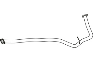 Intermediate pipe in the group Exhaust parts / Exhaust muffler & kits at  Professional Parts Sweden AB (P60010)