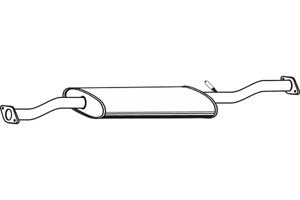 Intermediate muffler in the group Exhaust parts / Exhaust muffler & kits at  Professional Parts Sweden AB (P60016)