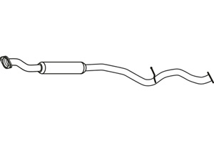 Intermediate muffler in the group Exhaust parts / Exhaust muffler & kits at  Professional Parts Sweden AB (P60022)