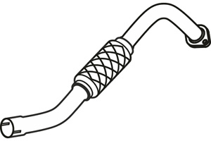 Front pipe in the group Exhaust parts / Exhaust muffler & kits at  Professional Parts Sweden AB (P62010)