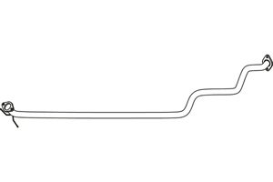 Intermediate pipe in the group Exhaust parts / Exhaust muffler & kits at  Professional Parts Sweden AB (P62011)