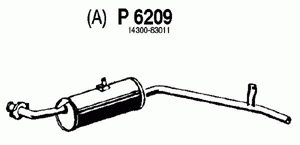 Rear muffler i gruppen Tillflligt dolda artiklar hos  Professional Parts Sweden AB (P6209)