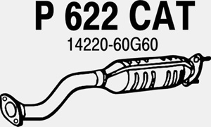 Catalytic converter i gruppen Tillflligt dolda artiklar hos  Professional Parts Sweden AB (P622CAT)