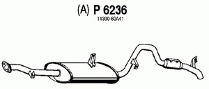 Rear muffler in the group  at  Professional Parts Sweden AB (P6236)