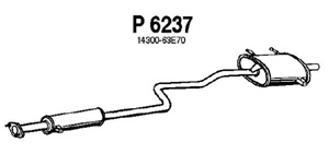 Rear muffler in the group  at  Professional Parts Sweden AB (P6237)