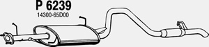 Rear muffler in the group  at  Professional Parts Sweden AB (P6239)
