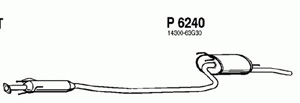 Rear muffler in the group  at  Professional Parts Sweden AB (P6240)