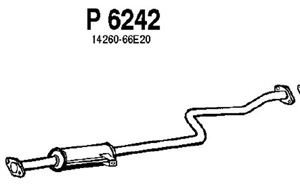 Intermediate muffler in the group  at  Professional Parts Sweden AB (P6242)