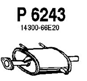 Rear muffler in the group  at  Professional Parts Sweden AB (P6243)