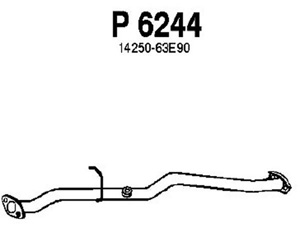 Intermediate pipe in the group  at  Professional Parts Sweden AB (P6244)