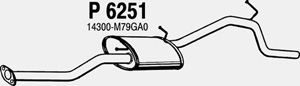 Rear muffler in the group  at  Professional Parts Sweden AB (P6251)
