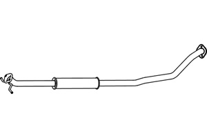 Intermediate muffler in the group  at  Professional Parts Sweden AB (P6265)