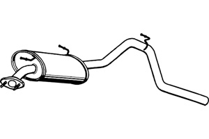 Rear muffler in the group  at  Professional Parts Sweden AB (P6267)
