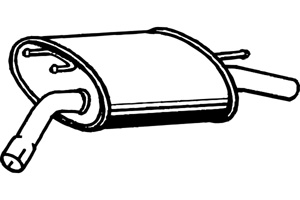 Rear muffler in the group  at  Professional Parts Sweden AB (P6274)