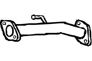 Front pipe in the group  at  Professional Parts Sweden AB (P6276)