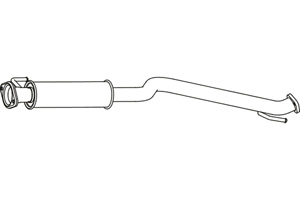 Intermediate muffler in the group  at  Professional Parts Sweden AB (P6287)