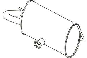 Rear muffler in the group  at  Professional Parts Sweden AB (P6288)