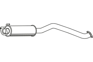 Intermediate muffler in the group  at  Professional Parts Sweden AB (P6289)