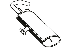 Rear muffler in the group  at  Professional Parts Sweden AB (P6294)