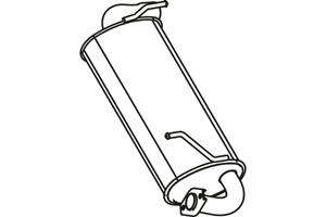 Rear muffler i gruppen Tillflligt dolda artiklar hos  Professional Parts Sweden AB (P6296)