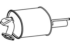 Rear muffler in the group  at  Professional Parts Sweden AB (P6302)